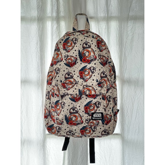 Loungefly // Star Wars The Force Awakens BB-8 Tattoo Backpack - Picture 2 of 11